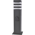 Spoljašnja lampa TEKSAS sa utičnicom 1xE27/20W/230V, 44 cm, IP44, antracit