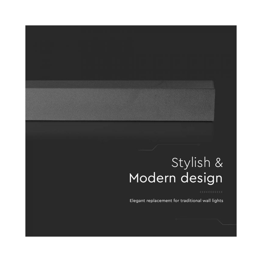 Spoljašnja LED zidna svetiljka LED/23W/230V 3000K IP65 141 cm antracit