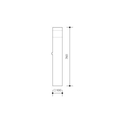 Spoljašnja senzorska lampa GARD 1xE14/60W/230V IP44