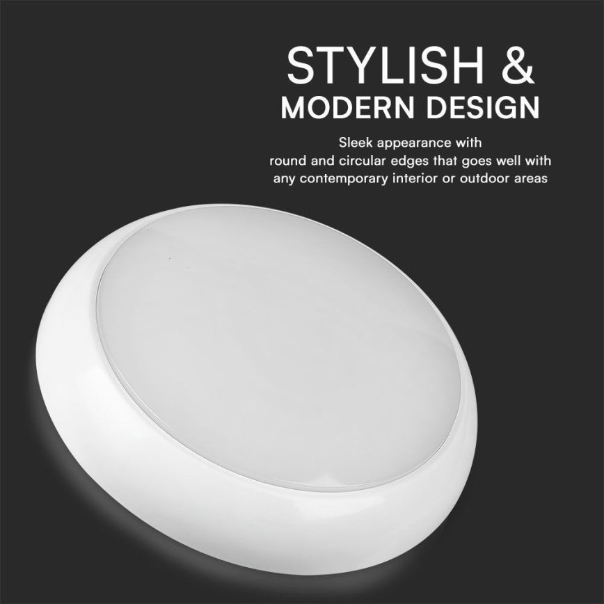 LED Spoljašnja plafonska svetiljka sa senzorom LED/8W/16W/20W/230V IP65 3000/4000/6500K