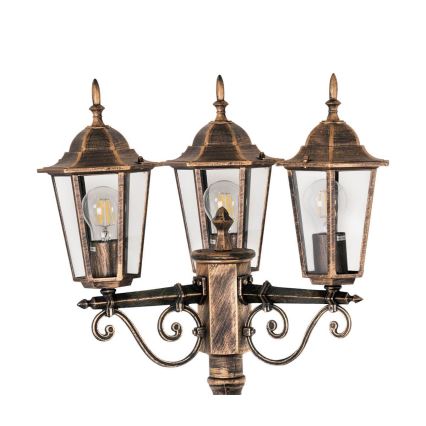 Spoljašnja svetiljka 3xE27/20W/230V IP43 2,58 m patina