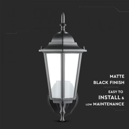 Spoljašnja zidna lampa 1xE27/40W/230V IP44 crna