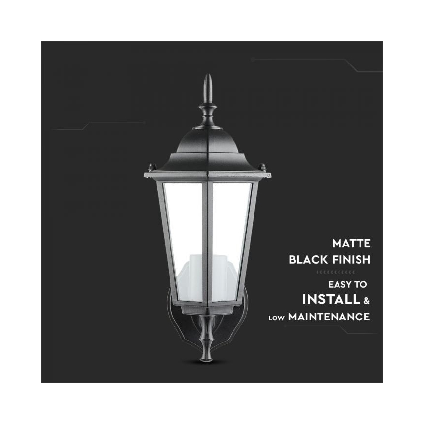 Spoljašnja zidna lampa 1xE27/40W/230V IP44 crna