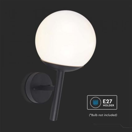 Spoljašnja zidna lampa 1xE27/60W/230V IP44 crna
