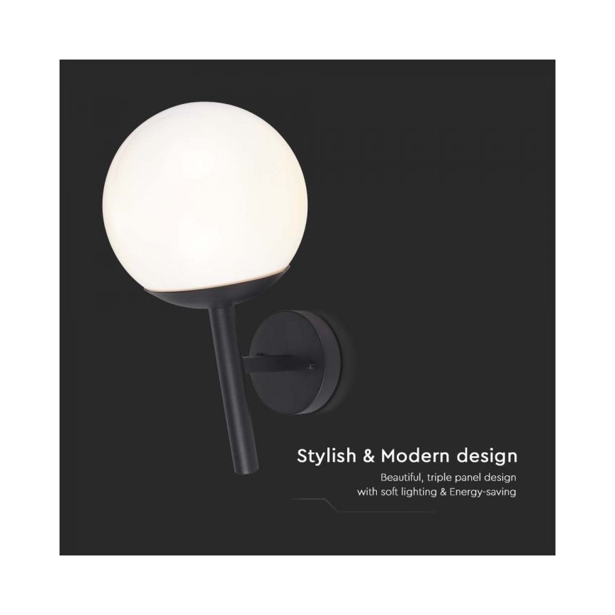 Spoljašnja zidna lampa 1xE27/60W/230V IP44 crna