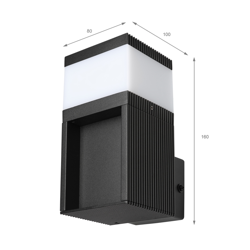 Spoljašnja zidna lampa VESPER 1xG9/5W/230V IP44 crna