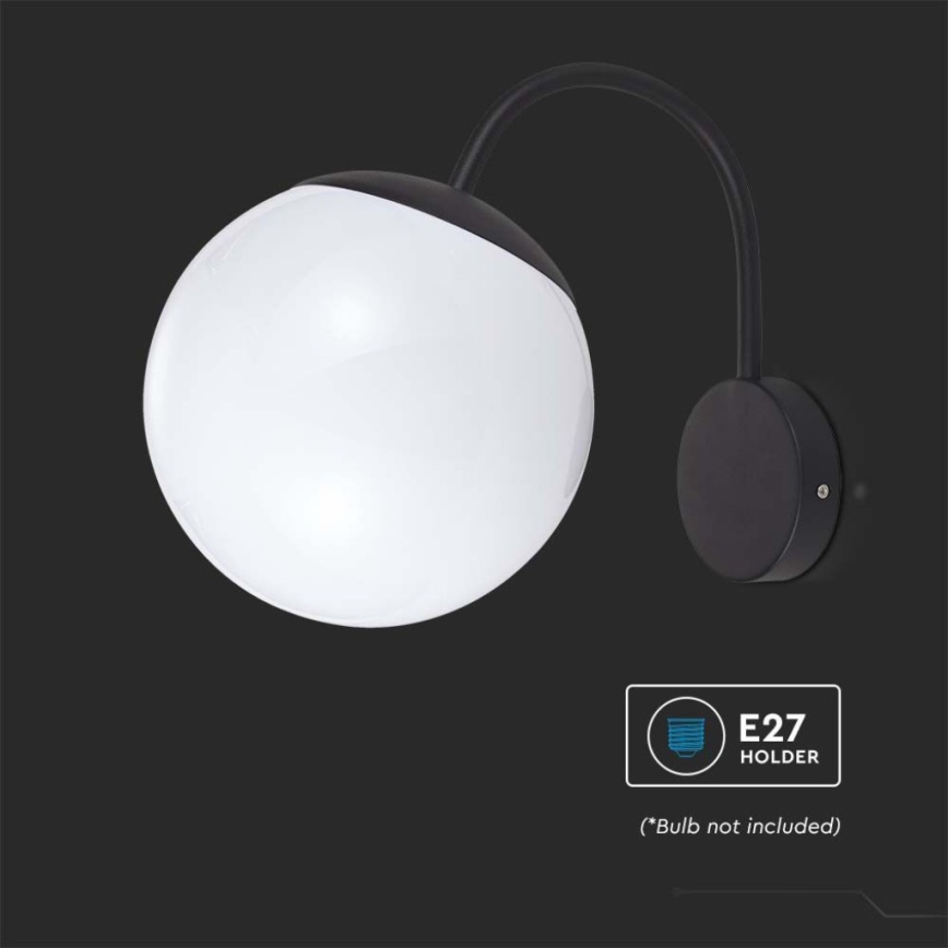 Spoljašnja zidna svetiljka 1xE27/60W/230V IP44 crna
