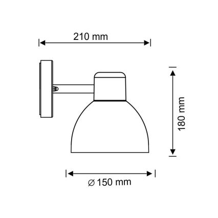 Spoljašnja zidna svetiljka ARNE 1xE27/10W/230V IP44