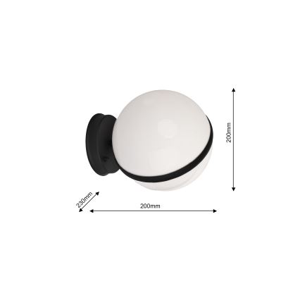 Spoljašnja zidna svetiljka CIRCULO 1xE27/40W/230V IP44