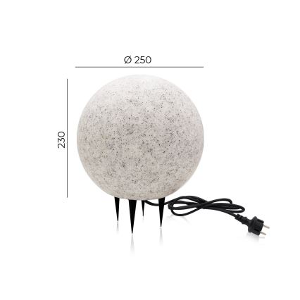 Spoljašnje dekorativno rasvetno telo GARDEN BALL 1xE27/40W/230V IP65 prečnik 25 cm