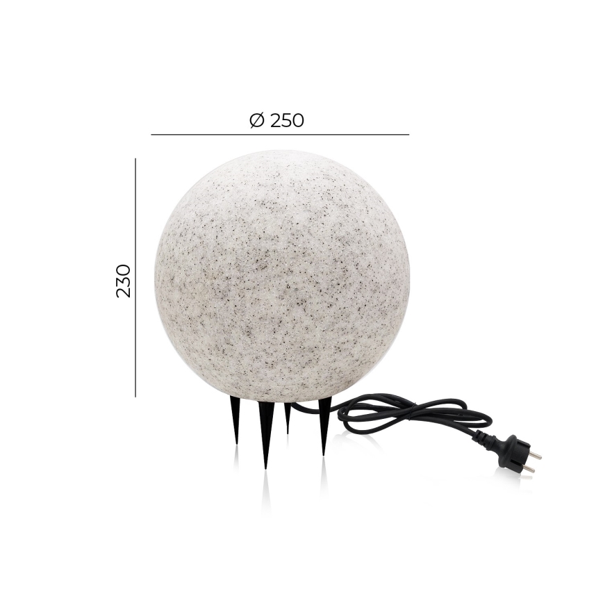 Spoljašnje dekorativno rasvetno telo GARDEN BALL 1xE27/40W/230V IP65 prečnik 25 cm