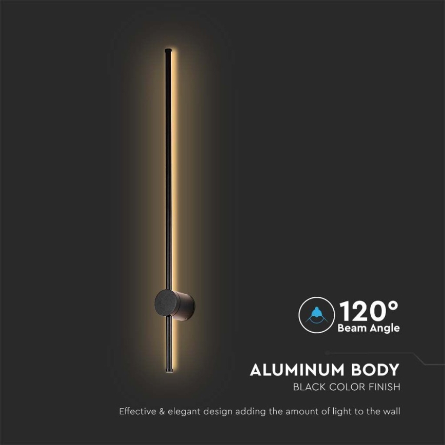 Spoljašnje LED zidno svetlo LED/12W/230V 4000K IP65 crno