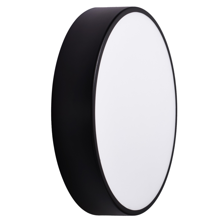 Spoljašnje plafonsko svetlo sa senzorom CLEO 3xE27/24W/230V, prečnika 40 cm, crno, IP54