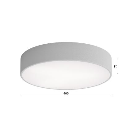 Spoljašnje plafonsko svetlo sa senzorom CLEO 3xE27/24W/230V, Ø 40 cm, sivo, IP54