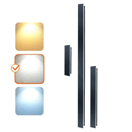 Spoljašnje zidno LED svetlo MIRANA LED/8W/230V 4000K IP44 30 cm crno