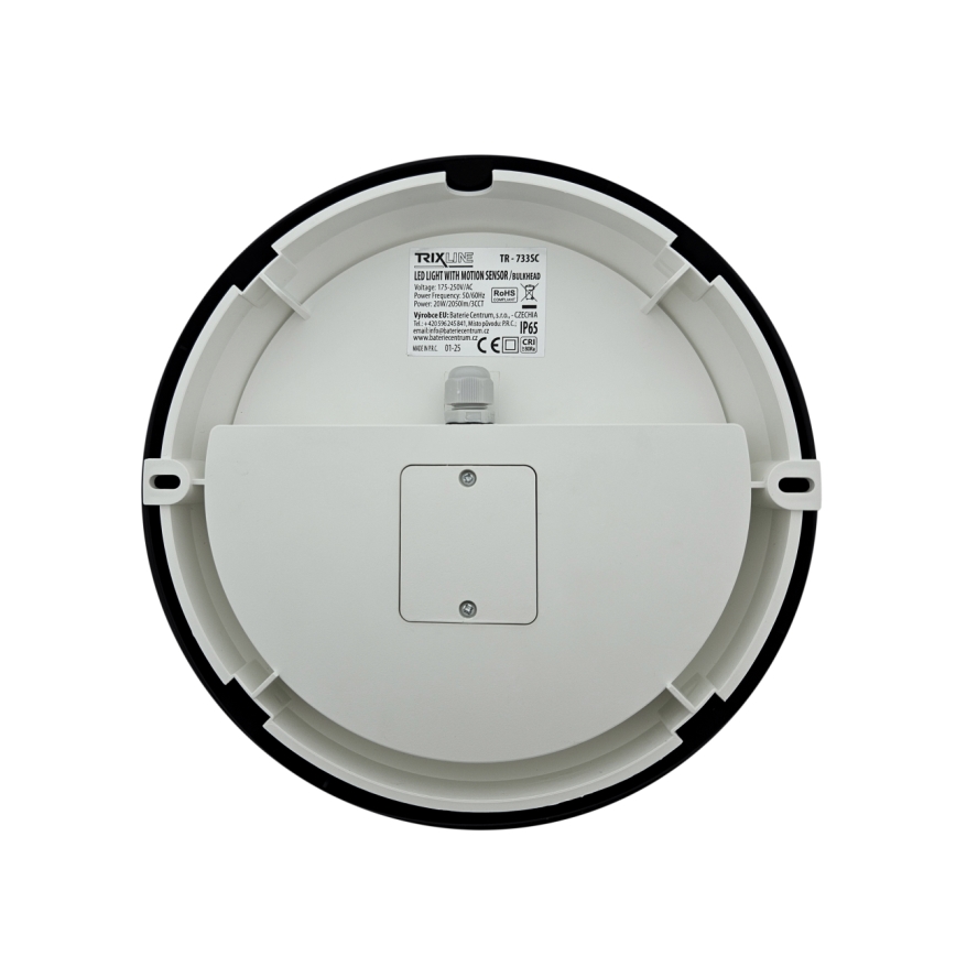 LED prigušiva spoljašnja zidna svetiljka sa senzorom pokreta LED/15/18/20W/230V 3000K/4000K/6500K IP65 crna/bela