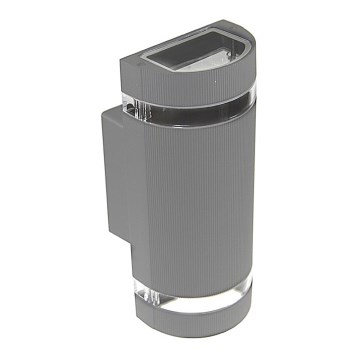 Spoljašnje zidno svetlo KORTEK 2xGU10/30W/230V IP44 sivo