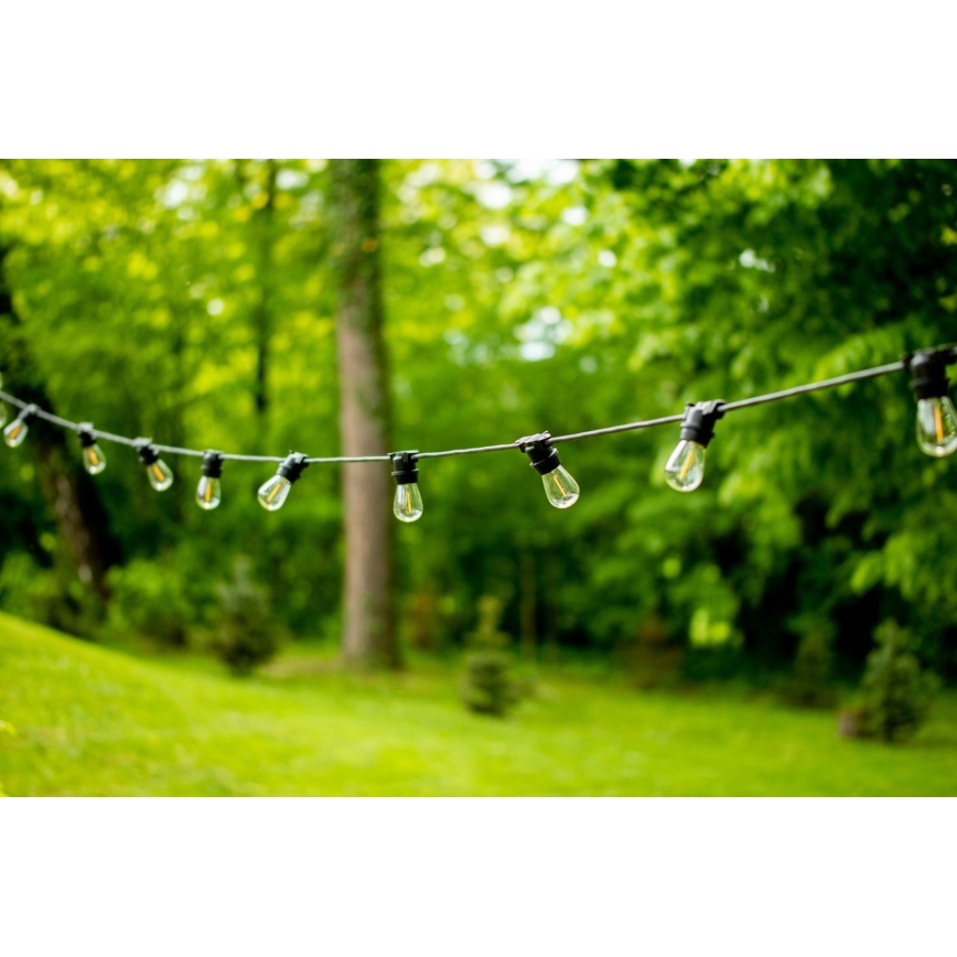 Spoljašnji dekorativni lanac MIMOSA 20xE27/1,3W/230V IP44 20m