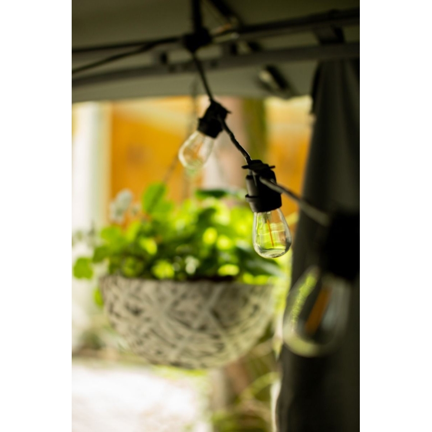 Spoljašnji dekorativni lanac MIMOSA 20xE27/1,3W/230V IP44 20m