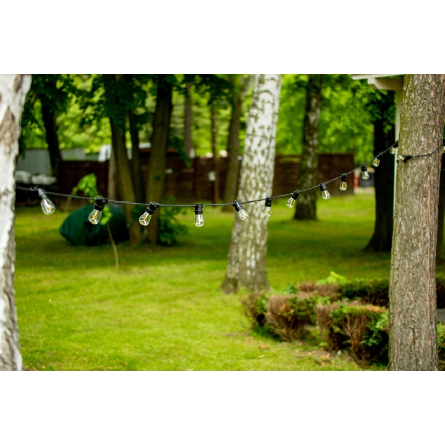 Spoljašnji dekorativni lanac MIMOSA 20xE27/1,3W/230V IP44 20m