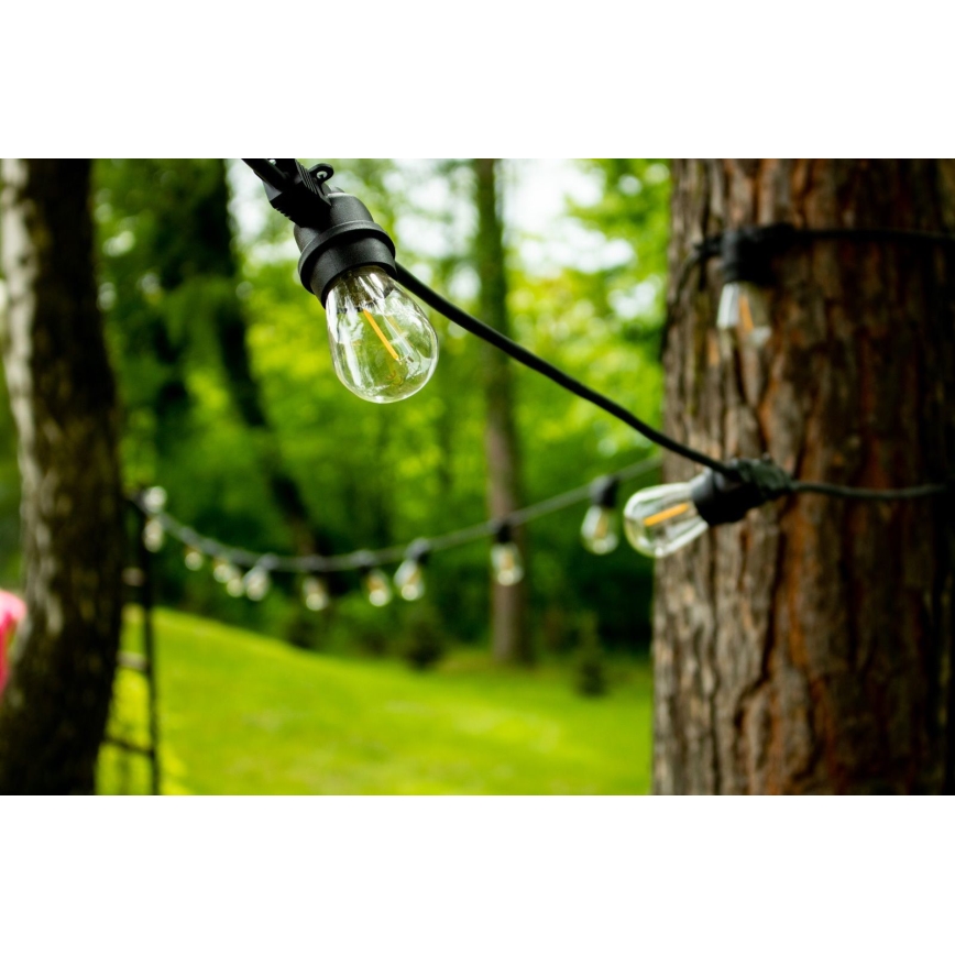 Spoljašnji dekorativni lanac MIMOSA 20xE27/1,3W/230V IP44 20m