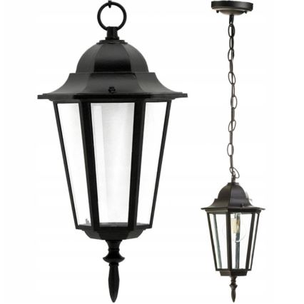 Spoljašnji luster 1xE27/20W/230V IP43 crna