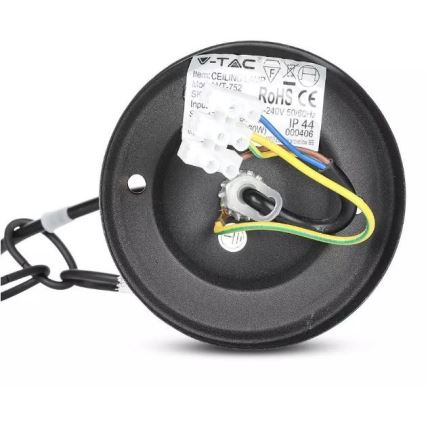 Spoljašnji luster na lancu 1xE27/40W/230V IP44 crni