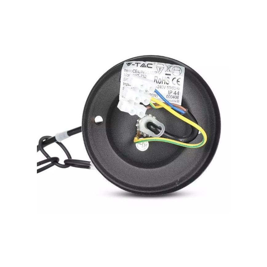 Spoljašnji luster na lancu 1xE27/40W/230V IP44 crni