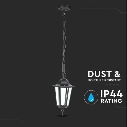 Spoljašnji luster na lancu 1xE27/40W/230V IP44 crni