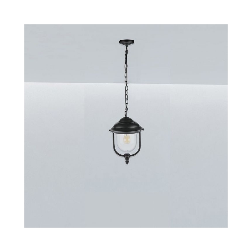 Spoljašnji luster na lancu 1xE27/60W/230V IP44 crni