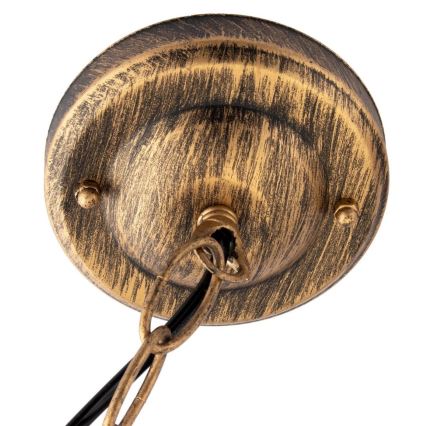 Spoljašnji luster na lancu 1xE27/60W/230V zlatni IP44