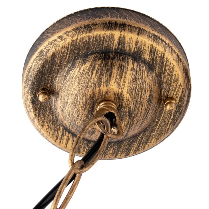 Spoljašnji luster na lancu 1xE27/60W/230V zlatni IP44