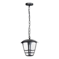 Spoljašnji luster na lancu TEVIO 1xE27/60W/230V IP54 crna
