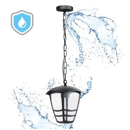Spoljašnji luster na lancu TEVIO 1xE27/60W/230V IP54 crna