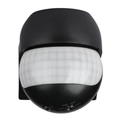 Spoljašnji senzor pokreta 230V IP44, crni