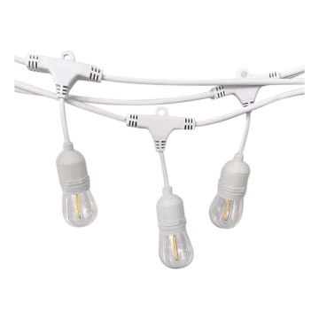 Spoljašnji svetleći niz STRING 15xE27/40W/230V 15m IP65