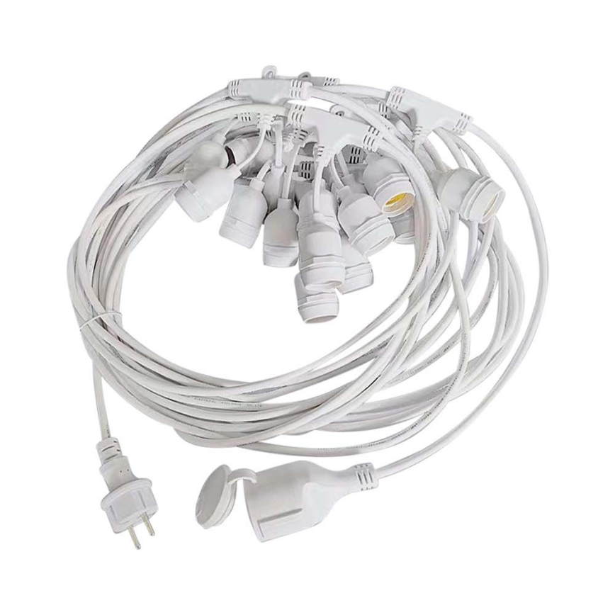 Spoljašnji svetleći niz STRING 15xE27/40W/230V 15m IP65
