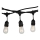 Spoljašnji svetleći niz STRING 5 m 10xE27/40W/230V IP54