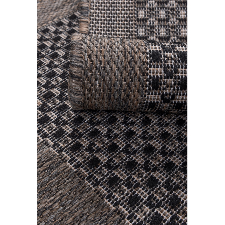 Spoljašnji tepih EXPRESS 60x100 cm braon/crna
