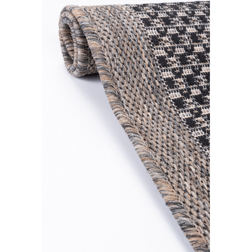 Spoljašnji tepih EXPRESS 60x100 cm braon/crna