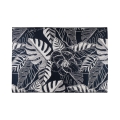 Spoljašnji tepih JUNGLE 160x220 cm crna/bela/uzorak listova