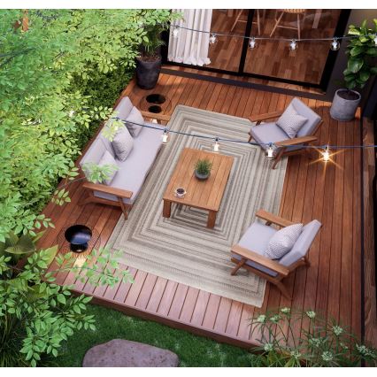 Spoljašnji tepih ORIA 70x140 cm sivi