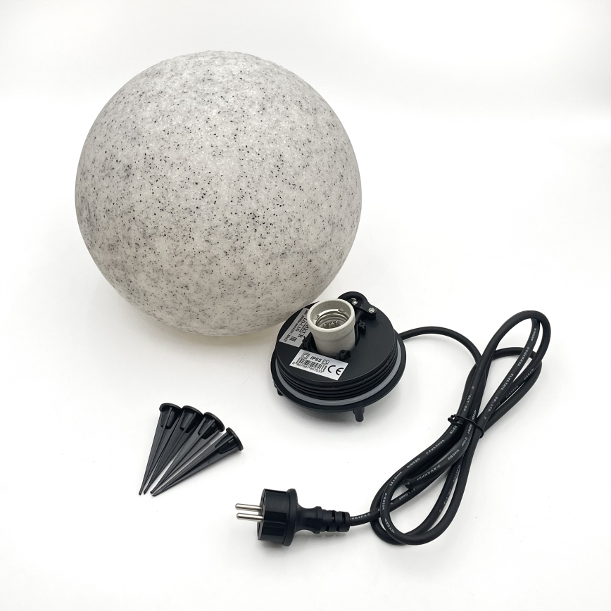 Spoljna dekorativna svetiljka LUMISTONE 1xE27/15W/230V IP65, prečnik 25 cm