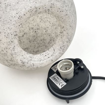 Spoljna dekorativna svetiljka LUMISTONE 1xE27/15W/230V IP65, prečnik 25 cm