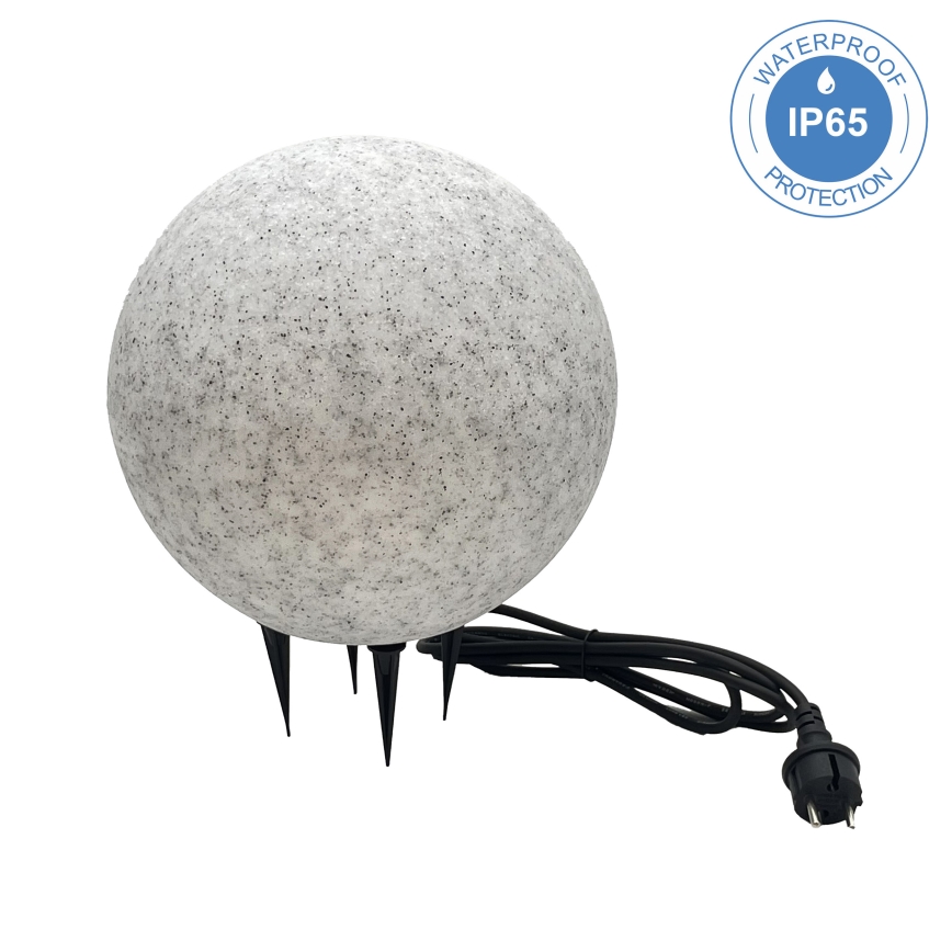Spoljna dekorativna svetiljka LUMISTONE 1xE27/15W/230V IP65 prečnik 28 cm