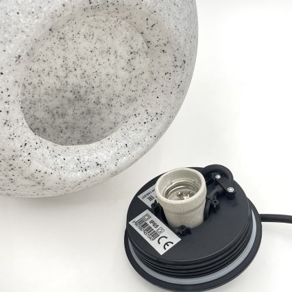 Spoljna dekorativna svetiljka LUMISTONE 1xE27/15W/230V IP65 prečnik 28 cm