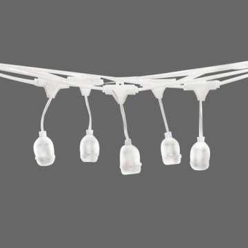 Spoljna girlanda 15xE27/10W/230V 15 m IP44 bela