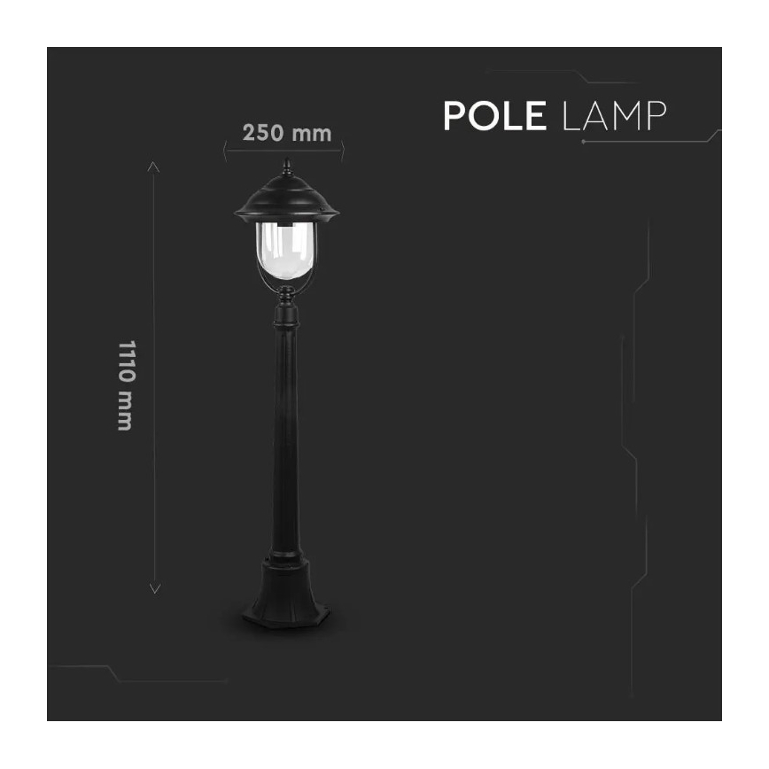 Spoljna lampa 1xE27/60W/230V 111 cm IP44