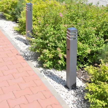 Spoljna lampa sa senzorom TEKSAS 1xE27/12W/230V IP44 74 cm antracit