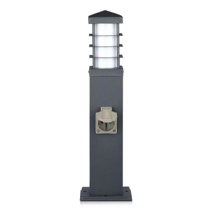 Spoljna lampa sa SCHUKO utičnicama 1xE27/13W/230V IP44